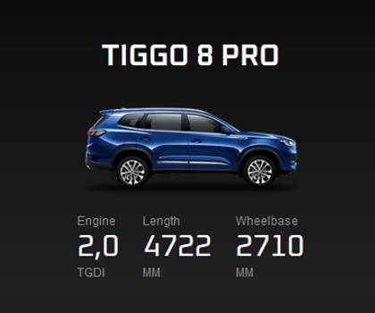 mobil chery tiggo 8 pro