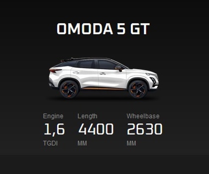 mobil omoda 5 GT