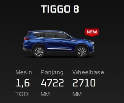 mobil chery tiggo 8 murah