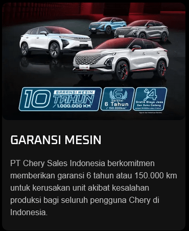 purna jual mobil chery garansi 10 tahun