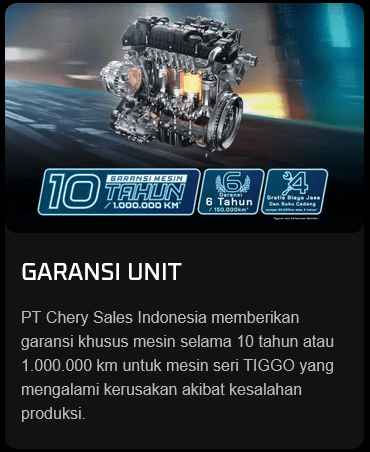 purna jual mobil chery garansi unit